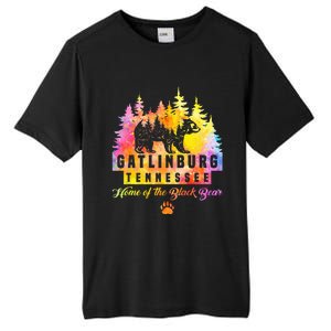 Gatlinburg Tennessee Bear Great Smoky Mountains Tie Dye Tall Fusion ChromaSoft Performance T-Shirt