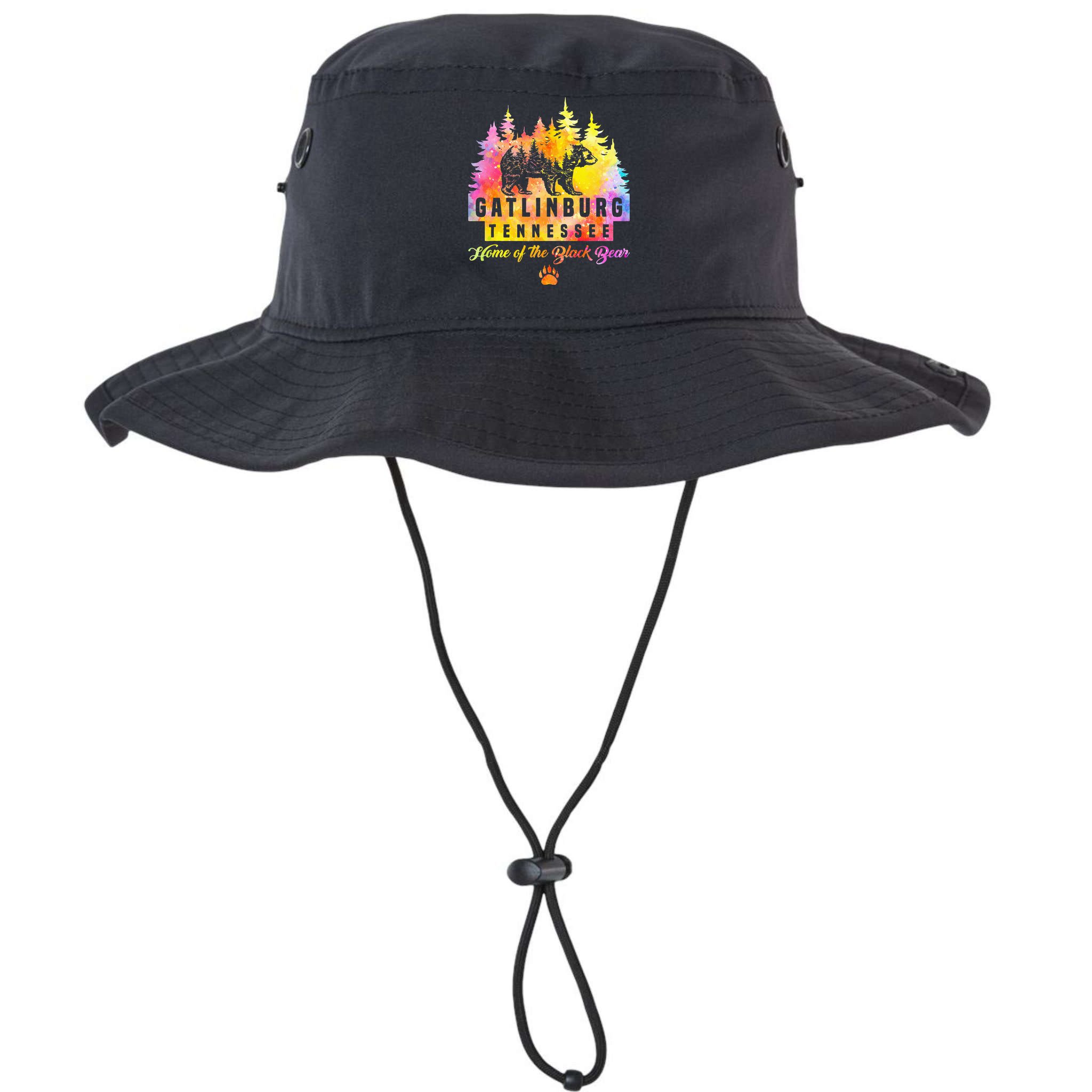 Gatlinburg Tennessee Bear Great Smoky Mountains Tie Dye Bucket Hat