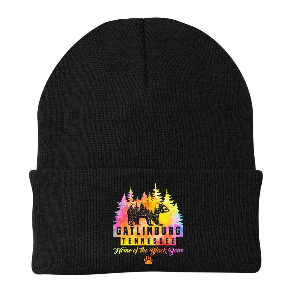 Gatlinburg Tennessee Bear Great Smoky Mountains Tie Dye Beanie