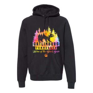 Gatlinburg Tennessee Bear Great Smoky Mountains Tie Dye Premium Hoodie