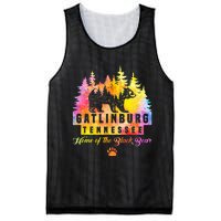 Gatlinburg Tennessee Bear Great Smoky Mountains Tie Dye Mesh Reversible Basketball Jersey Tank