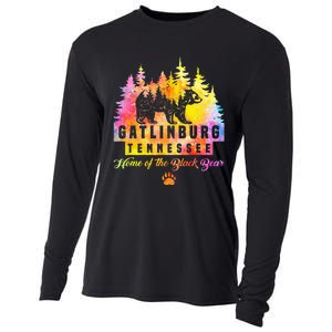 Gatlinburg Tennessee Bear Great Smoky Mountains Tie Dye Cooling Performance Long Sleeve Crew