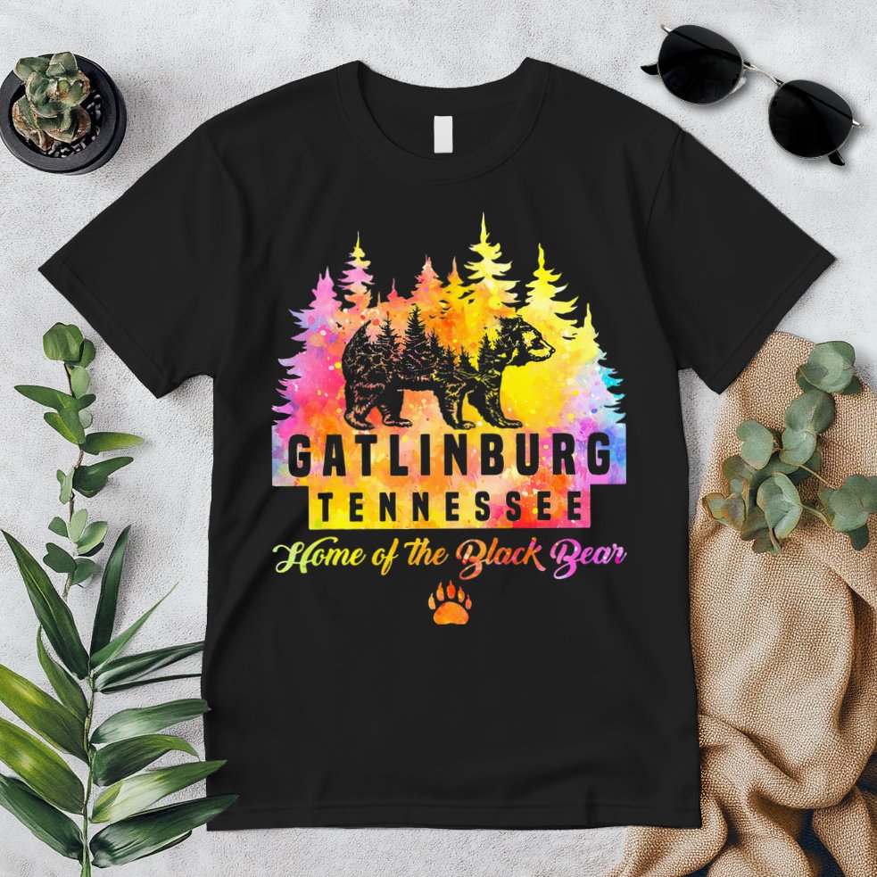 Gatlinburg Tennessee Bear Great Smoky Mountains Tie Dye Premium T-Shirt