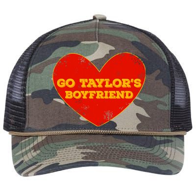 Go Taylor’S Boyfriend Red Heart Funny Here For Taylor Thing Retro Rope Trucker Hat Cap