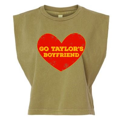 Go Taylor’S Boyfriend Red Heart Funny Here For Taylor Thing Garment-Dyed Women's Muscle Tee