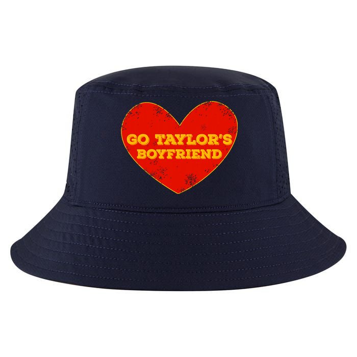 Go Taylor’S Boyfriend Red Heart Funny Here For Taylor Thing Cool Comfort Performance Bucket Hat