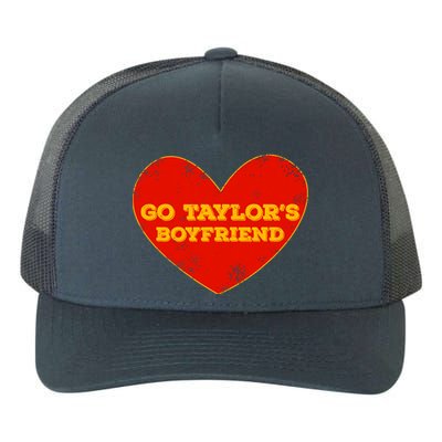 Go Taylor’S Boyfriend Red Heart Funny Here For Taylor Thing Yupoong Adult 5-Panel Trucker Hat