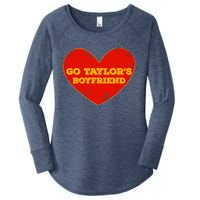 Go Taylor’S Boyfriend Red Heart Funny Here For Taylor Thing Women's Perfect Tri Tunic Long Sleeve Shirt