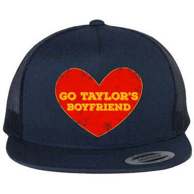 Go Taylor’S Boyfriend Red Heart Funny Here For Taylor Thing Flat Bill Trucker Hat