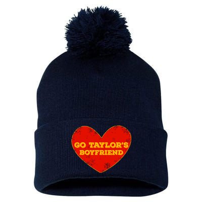 Go Taylor’S Boyfriend Red Heart Funny Here For Taylor Thing Pom Pom 12in Knit Beanie