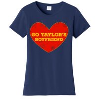 Go Taylor’S Boyfriend Red Heart Funny Here For Taylor Thing Women's T-Shirt