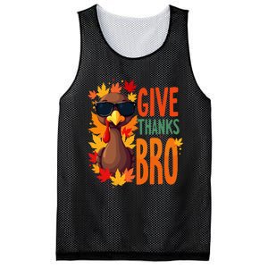 Give Thanks Bro Cute Turkey Thankful Thanksgiving Mesh Reversible Basketball Jersey Tank