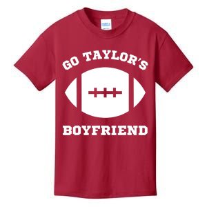 Go Taylor_s Boyfriend Football Red Kids T-Shirt