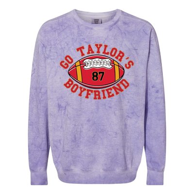 Go Taylors Boyfriend Sweatshirt Kansas City Colorblast Crewneck Sweatshirt