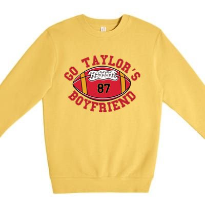 Go Taylors Boyfriend Sweatshirt Kansas City Premium Crewneck Sweatshirt