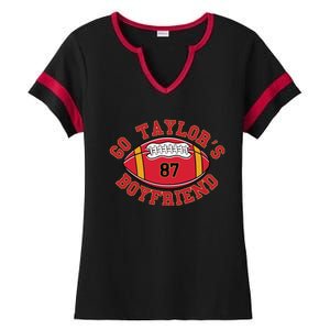 Go Taylors Boyfriend Sweatshirt Kansas City Ladies Halftime Notch Neck Tee