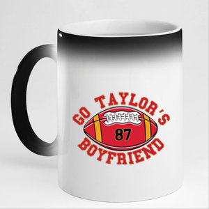 Go Taylors Boyfriend Sweatshirt Kansas City 11oz Black Color Changing Mug