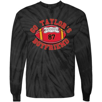 Go Taylors Boyfriend Sweatshirt Kansas City Tie-Dye Long Sleeve Shirt