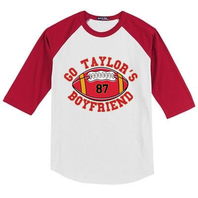 Go Taylors Boyfriend Sweatshirt Kansas City Kids Colorblock Raglan Jersey