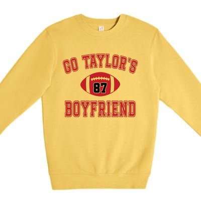 Go Taylors Boyfriend Sweatshirt Kansas City Premium Crewneck Sweatshirt