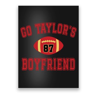 Go Taylors Boyfriend Sweatshirt Kansas City Poster
