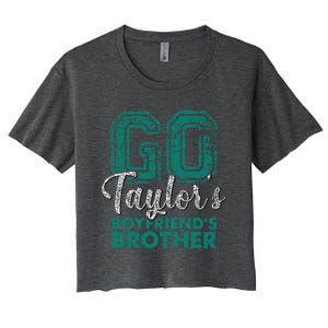 Go Ta.ylor's Boyfriend's Brother Funny Cute  Women's Crop Top Tee