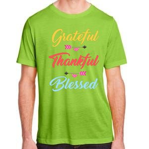 Grateful Thankful Blessed Adult ChromaSoft Performance T-Shirt