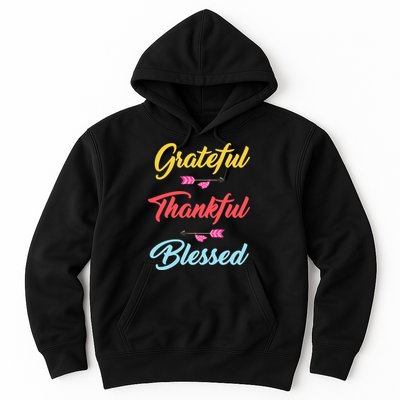 Grateful Thankful Blessed Hoodie
