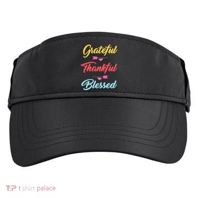 Grateful Thankful Blessed Adult Drive Performance Visor