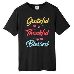 Grateful Thankful Blessed Tall Fusion ChromaSoft Performance T-Shirt