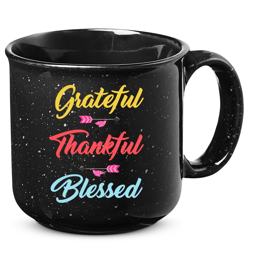 Grateful Thankful Blessed 15oz Campfire Ceramic Mug