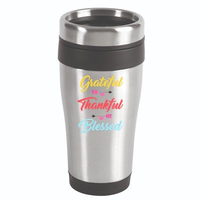 Grateful Thankful Blessed 16oz Travel Tumbler