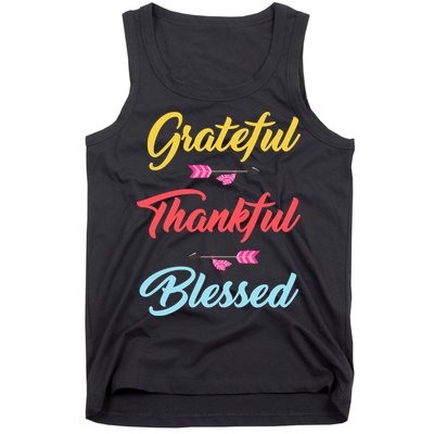 Grateful Thankful Blessed Tank Top