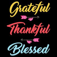 Grateful Thankful Blessed Womens T-Shirt