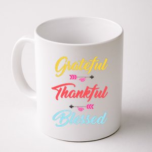 Grateful Thankful Blessed Coffee Mug