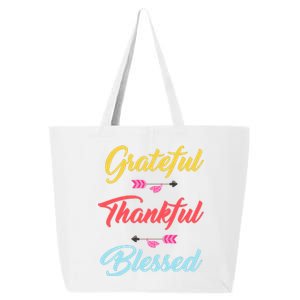 Grateful Thankful Blessed 25L Jumbo Tote