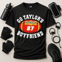 Go TaylorS Boyfriend I Just Here For Travis Performance Shirt