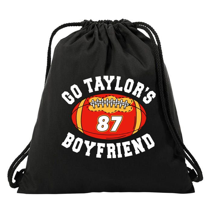 Go TaylorS Boyfriend I Just Here For Travis Drawstring Bag