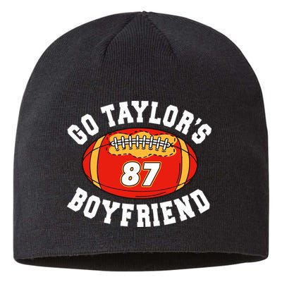 Go TaylorS Boyfriend I Just Here For Travis Sustainable Beanie