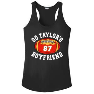 Go TaylorS Boyfriend I Just Here For Travis Ladies PosiCharge Competitor Racerback Tank