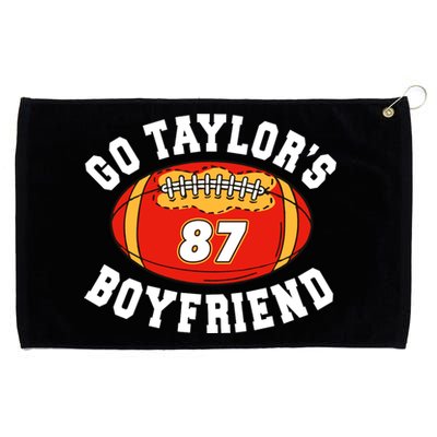 Go TaylorS Boyfriend I Just Here For Travis Grommeted Golf Towel