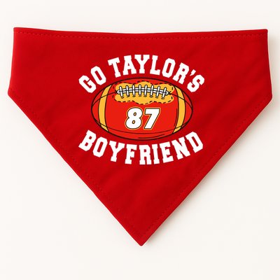 Go TaylorS Boyfriend I Just Here For Travis USA-Made Doggie Bandana