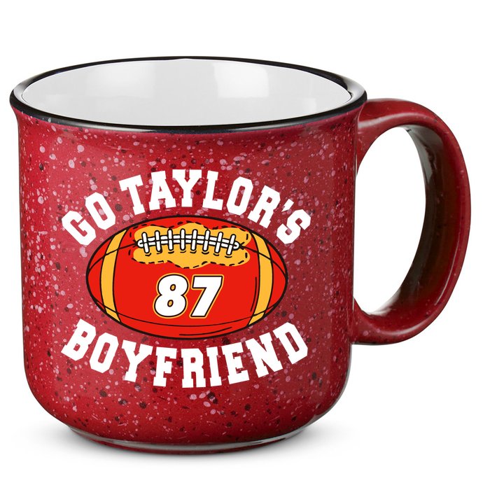 Go TaylorS Boyfriend I Just Here For Travis 15oz Campfire Ceramic Mug