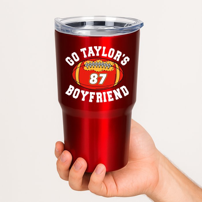 Go TaylorS Boyfriend I Just Here For Travis Tumbler