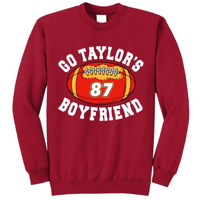 Go TaylorS Boyfriend I Just Here For Travis Tall Sweatshirt