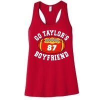 Go TaylorS Boyfriend I Just Here For Travis Women's Racerback Tank