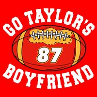 Go TaylorS Boyfriend I Just Here For Travis Tie-Dye T-Shirt