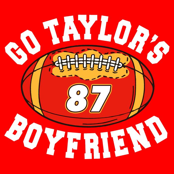 Go TaylorS Boyfriend I Just Here For Travis Tie-Dye T-Shirt