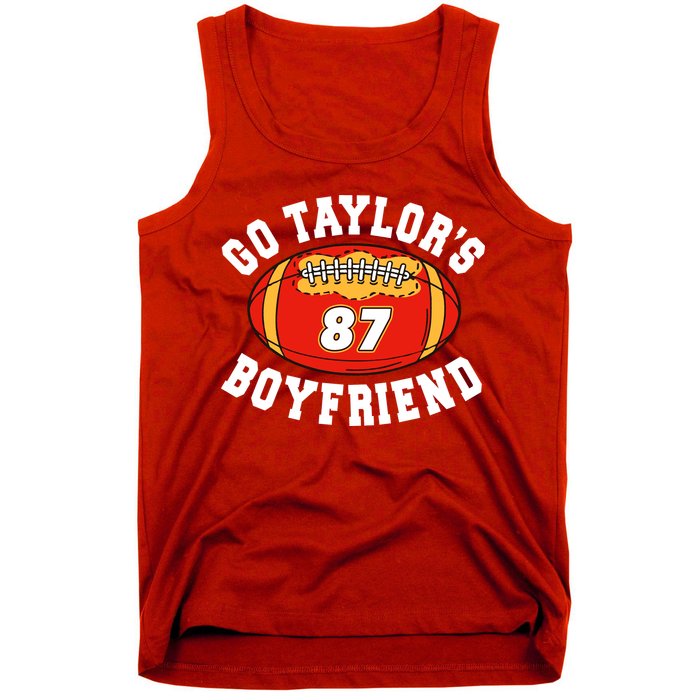 Go TaylorS Boyfriend I Just Here For Travis Tank Top
