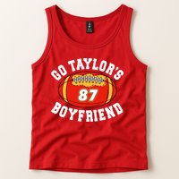 Go TaylorS Boyfriend I Just Here For Travis Tank Top